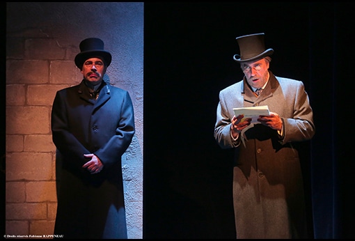 Bruno Paviot et Pierre Azéma dans "Zola l'infréquentable de Didier Caron au Théâtre de la Contrescarpe