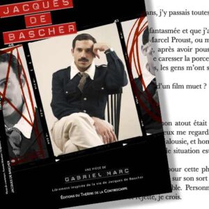 couverture du livre de la pièce "Jacques de Bascher" de Gabriel Marc au Théâtre de la Contrescarpe