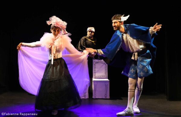 scène de "L'incroyable épopée de François 1er" au Théâtre de la Contrescarpe - ©Fabienne Rappeneau